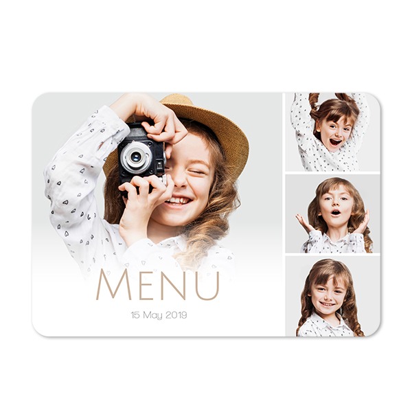 Faire-part 1 volet Paysage coins arrondis 14,3 x 10 cm Faire-part 1 volet Paysage coins arrondis 14,3 x 10 cm