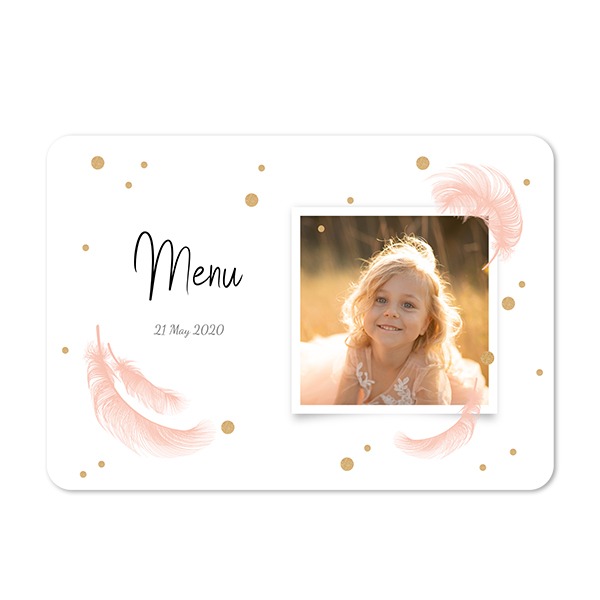 Single card landscape rounded corners 14,3 x 10 cm