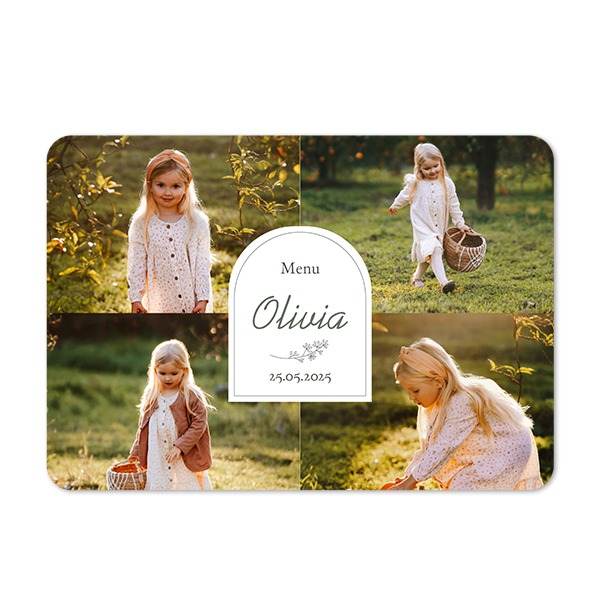 Fotokaart liggend met ronde hoeken 14,3 x 10 cm