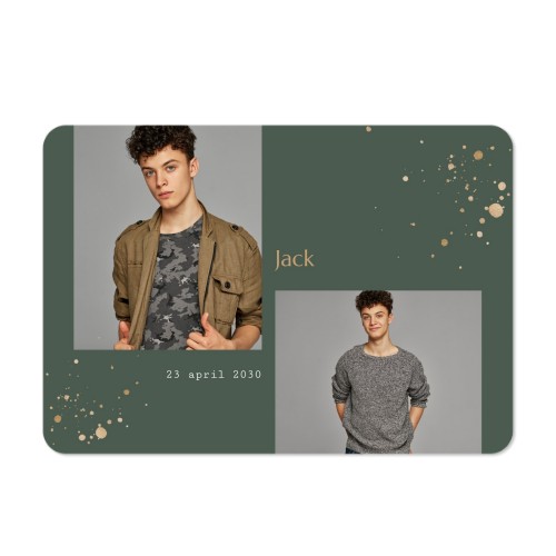 Enkla fotokort liggande rundade hörn 14,3 x 10 cm