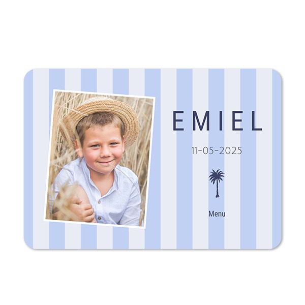 Single card landscape rounded corners 14,3 x 10 cm