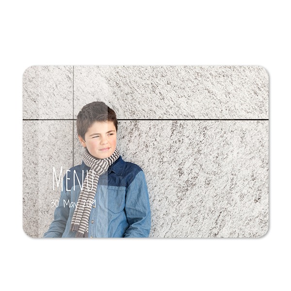 Single card landscape rounded corners 14,3 x 10 cm