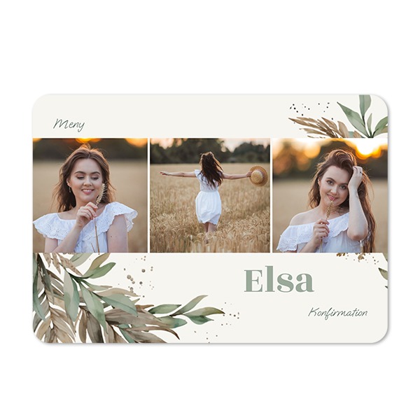 Enkla fotokort liggande rundade hörn 14,3 x 10 cm