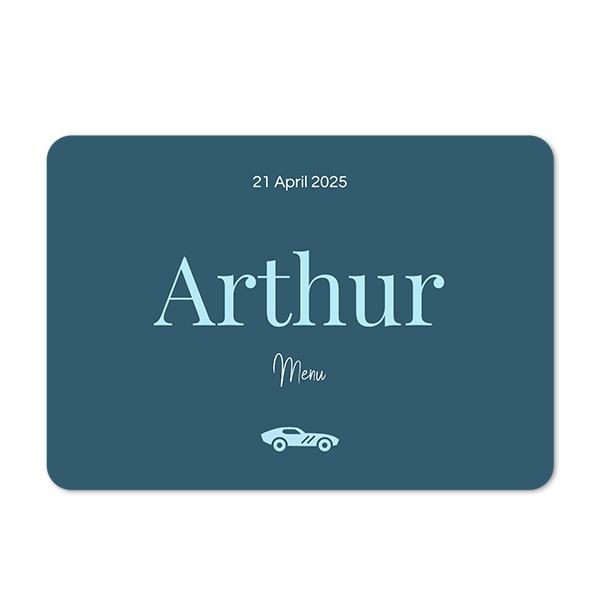 Faire-part 1 volet Paysage coins arrondis 14,3 x 10 cm