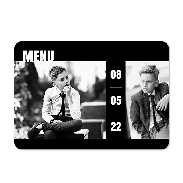 Single card landscape rounded corners 14,3 x 10 cm