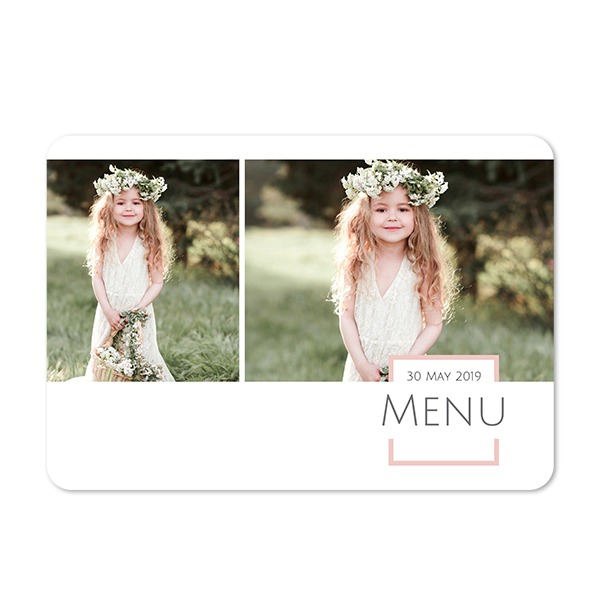 Faire-part 1 volet Paysage coins arrondis 14,3 x 10 cm Faire-part 1 volet Paysage coins arrondis 14,3 x 10 cm