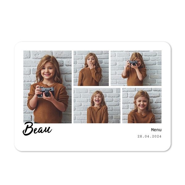 Fotokaart liggend met ronde hoeken 14,3 x 10 cm