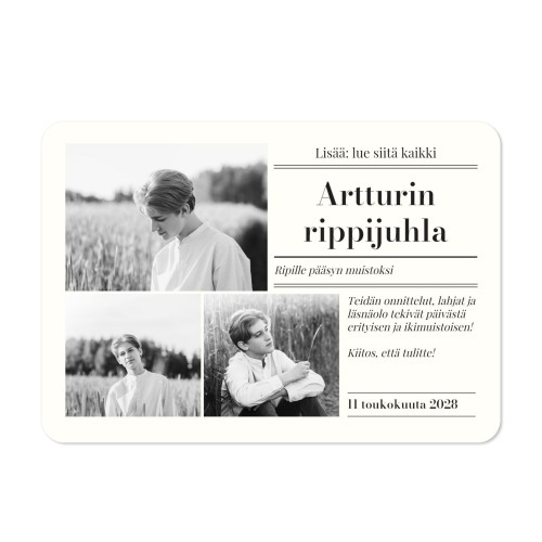 Klassiset kuvakortit pyöristetyillä kulmilla 14,3 x 10 cm