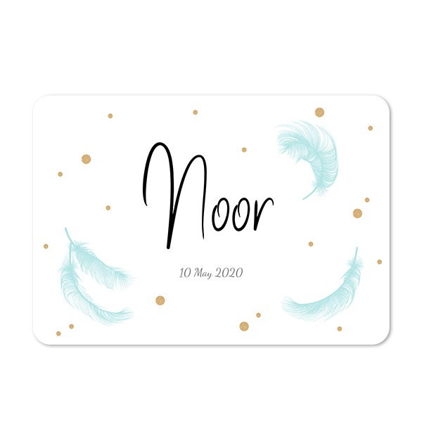 Single card landscape rounded corners 14,3 x 10 cm