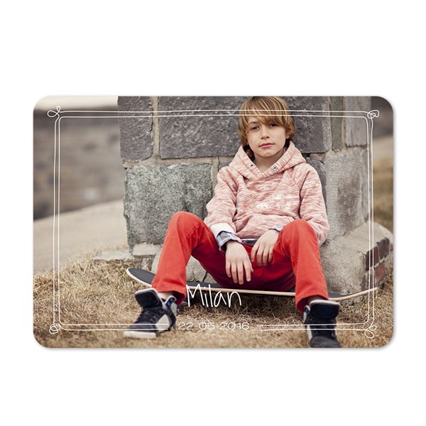 Fotokaart liggend met ronde hoeken 14,3 x 10 cm