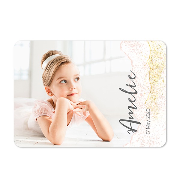 Single card landscape rounded corners 14,3 x 10 cm Single card landscape rounded corners 14,3 x 10 cm