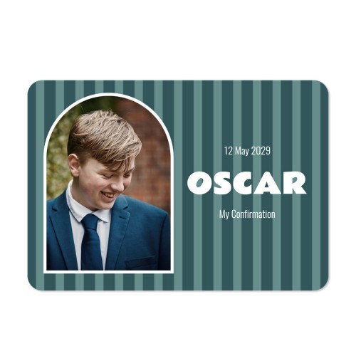 Grusskarte Querformat mit abgerundeten Ecken 14,3 x 10 cm