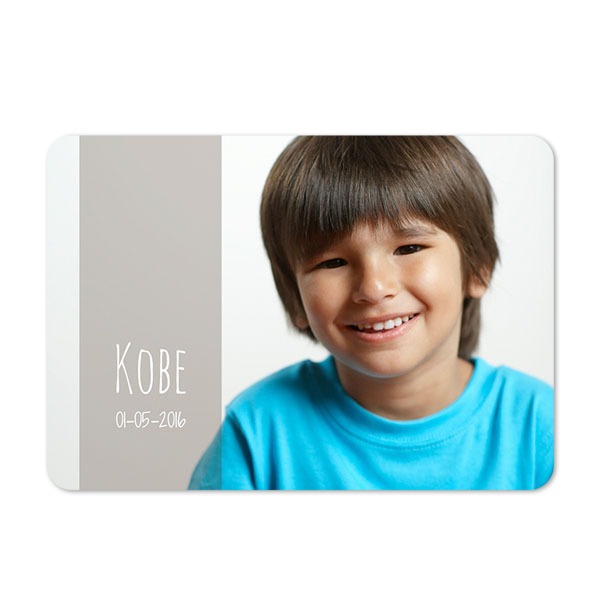 Single card landscape rounded corners 14,3 x 10 cm