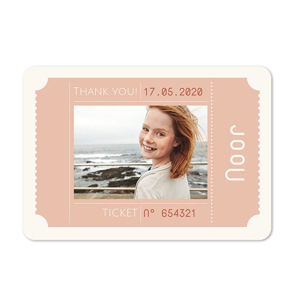 Single card landscape rounded corners 14,3 x 10 cm