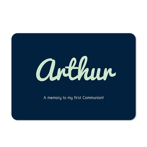 Single card landscape rounded corners 14,3 x 10 cm