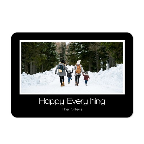 Faire-part 1 volet Paysage coins arrondis 14,3 x 10 cm