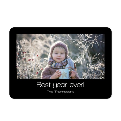 Grusskarte Querformat mit abgerundeten Ecken 14,3 x 10 cm