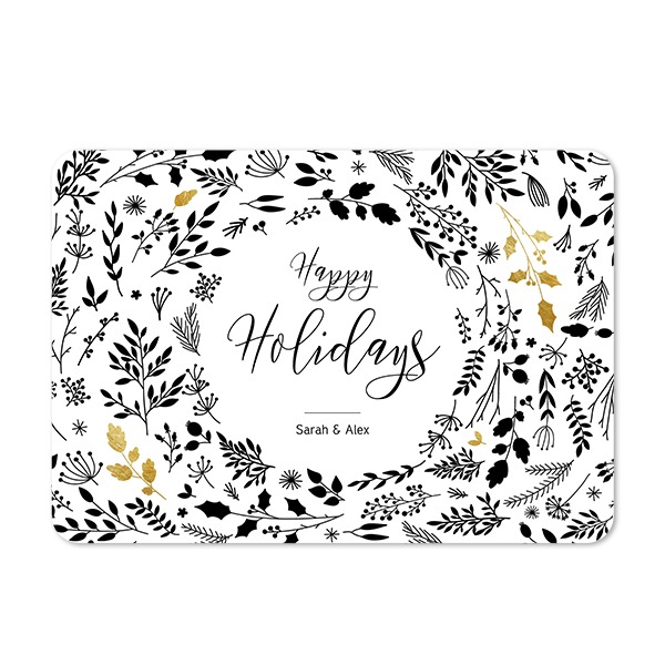 Single card landscape rounded corners 14,3 x 10 cm