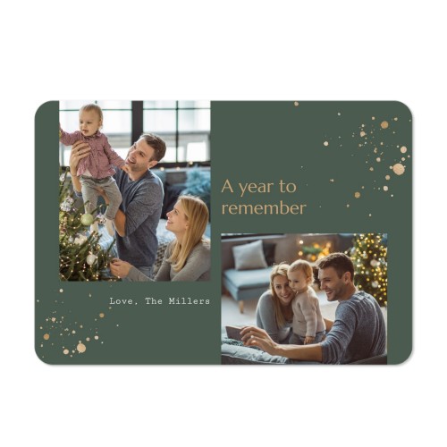 Single card landscape rounded corners 14,3 x 10 cm