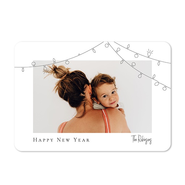 Single card landscape rounded corners 14,3 x 10 cm