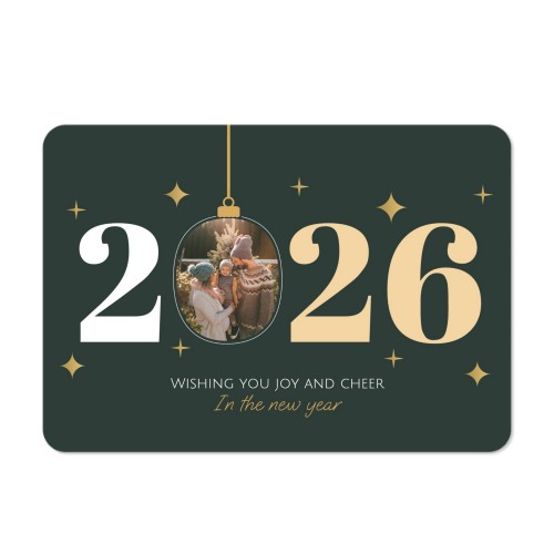 Single card landscape rounded corners 14,3 x 10 cm