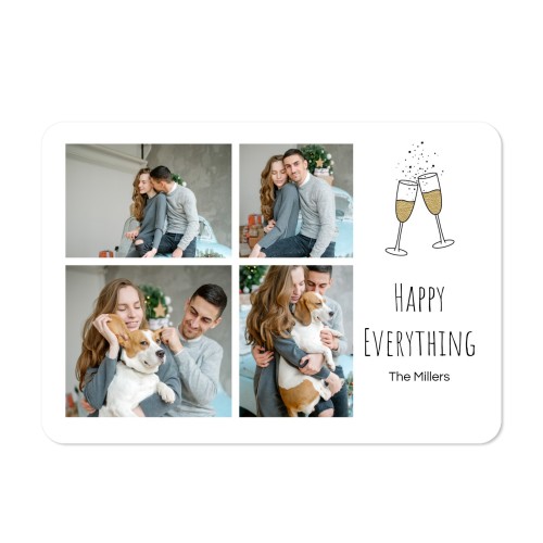 Single card landscape rounded corners 14,3 x 10 cm