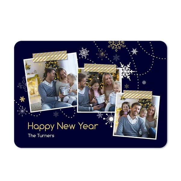 Single card landscape rounded corners 14,3 x 10 cm