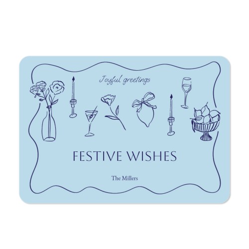 Faire-part 1 volet Paysage coins arrondis 14,3 x 10 cm Faire-part 1 volet Paysage coins arrondis 14,3 x 10 cm