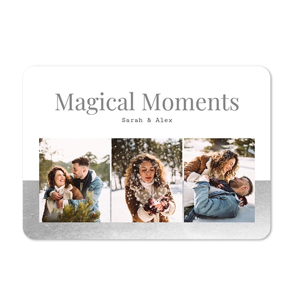Single card landscape rounded corners 14,3 x 10 cm