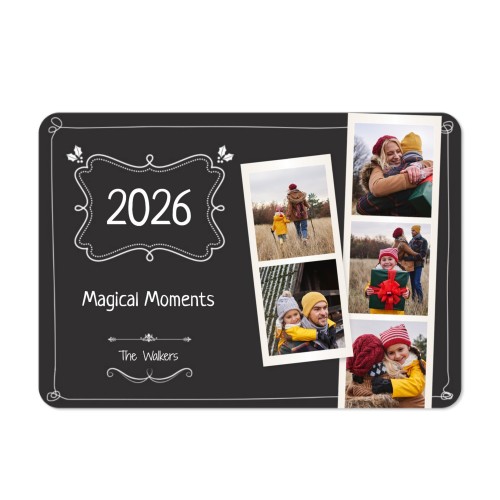 Single card landscape rounded corners 14,3 x 10 cm