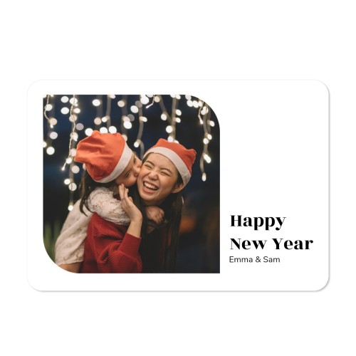 Single card landscape rounded corners 14,3 x 10 cm