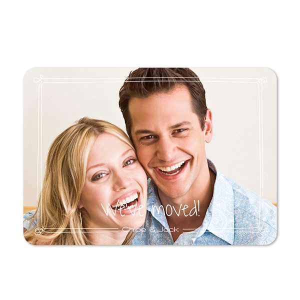 Single card landscape rounded corners 14,3 x 10 cm