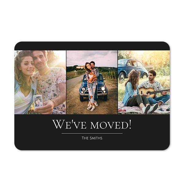 Grusskarte Querformat mit abgerundeten Ecken 14,3 x 10 cm