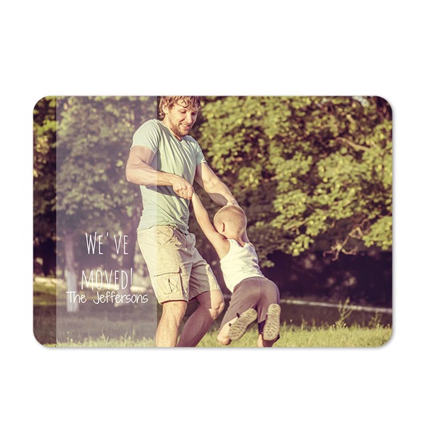 Faire-part 1 volet Paysage coins arrondis 14,3 x 10 cm