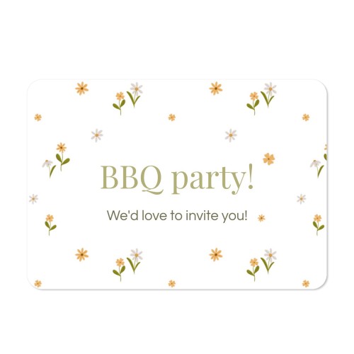 Single card landscape rounded corners 14,3 x 10 cm