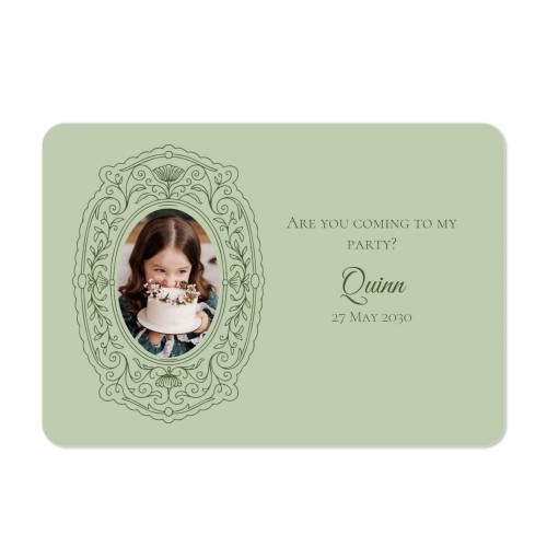 Single card landscape rounded corners 14,3 x 10 cm