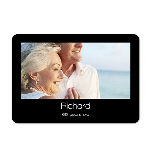 Faire-part 1 volet Paysage coins arrondis 14,3 x 10 cm