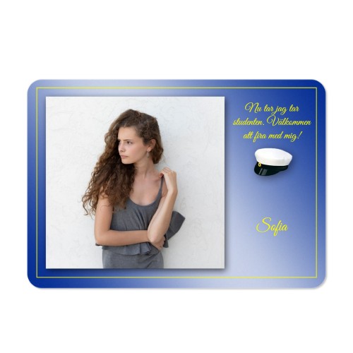 Enkla fotokort liggande rundade hörn 14,3 x 10 cm