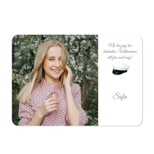 Enkla fotokort liggande rundade hörn 14,3 x 10 cm