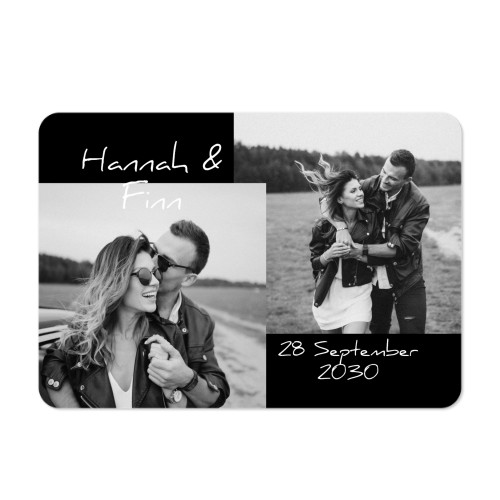 Fotokaart liggend met ronde hoeken 14,3 x 10 cm