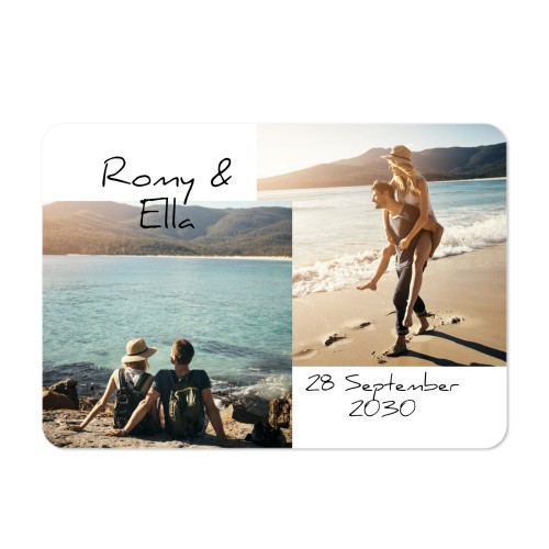 Single card landscape rounded corners 14,3 x 10 cm Single card landscape rounded corners 14,3 x 10 cm