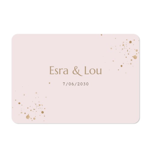 Single card landscape rounded corners 14,3 x 10 cm