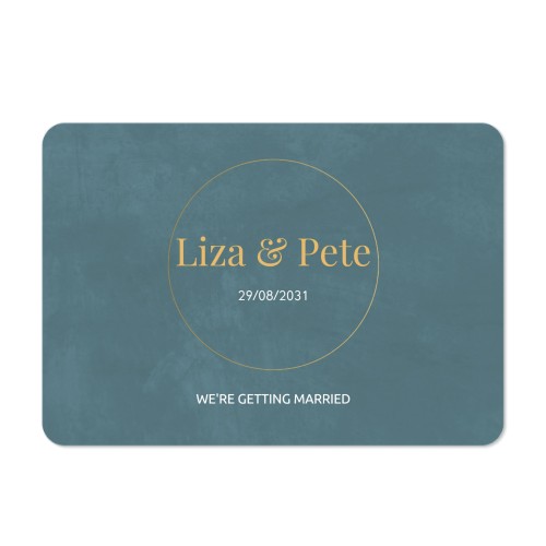 Single card landscape rounded corners 14,3 x 10 cm