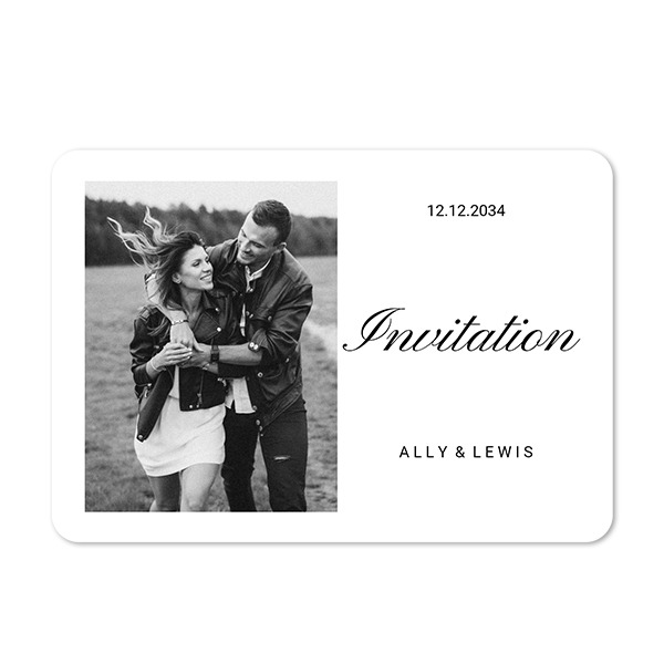 Single card landscape rounded corners 14,3 x 10 cm Single card landscape rounded corners 14,3 x 10 cm