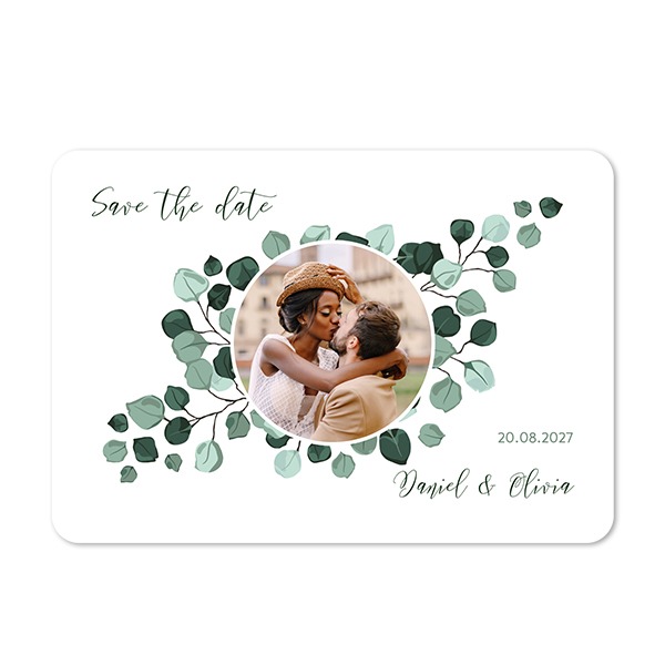 Enkle Fotokort liggende runde hjørner 14,3 x 10 cm