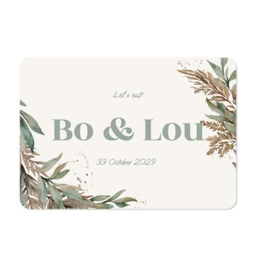 Single card landscape rounded corners 14,3 x 10 cm