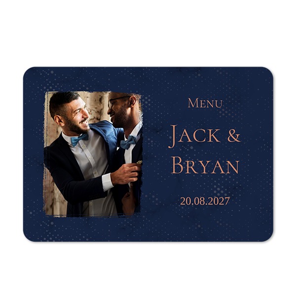 Grusskarte Querformat mit abgerundeten Ecken 14,3 x 10 cm