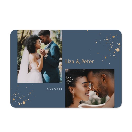 Single card landscape rounded corners 14,3 x 10 cm
