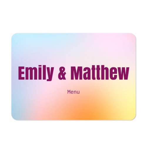 Grusskarte Querformat mit abgerundeten Ecken 14,3 x 10 cm