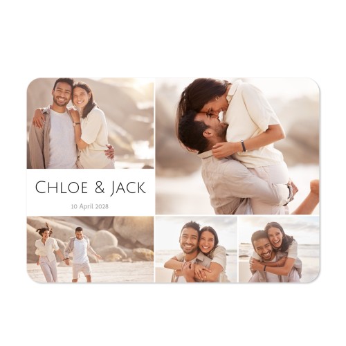 Single card landscape rounded corners 14,3 x 10 cm